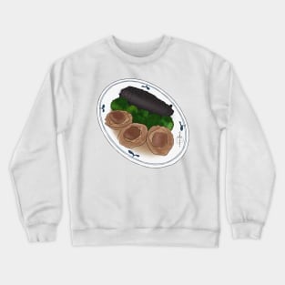 Braised Abalone food art Crewneck Sweatshirt